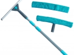 Teleskopisk vinduesvasker med skraber 57–128 cm, 4-delt sæt