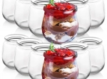 Sæt med glasbægre til yoghurt og desserter 200 ml, 12 stk.