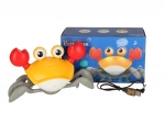 Interaktiv krabb der kravler med musik via USB
