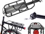 Bagagebærer bagpå i aluminium til cykel, universel 30 kg
