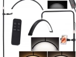 LED buet kosmetisk lampe 36 W med justerbar farvetemperatur og stativ