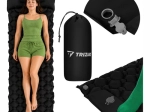Selvoppustelig turismemadras til 1 person Trizand 190 × 60 cm med fodpumpe og pose