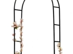 Havepergola i metal i form af en bue til klatreplanter 240 × 140 cm