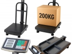 Elektronisk platformvægte 200 kg med LCD-display