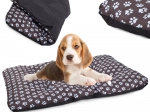 Hundeseng med poteprint 90 × 60 cm