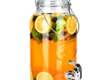 Glastapdispenser med hane 4 l