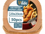 Papirindsatser til airfryer 23 × 23 cm, 50 stk.