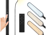 Stående LED-lampe 180 cm sort med fjernbetjening og timer IZOXIS