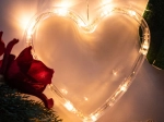 LED-lysende hjerte Juledekoration
