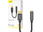 Baseus USB‑C til 3,5 mm lydadapter – sort