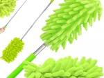 Teleskopisk mikrofiberstøvkost, grøn