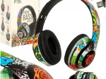 Trådløse over‑ear hovedtelefoner med Bluetooth og RGB‑belysning