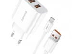 Hurtigoplader FONENG 2× USB 12 W med Micro USB‑kabel