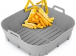 Silikoneindsats til airfryer 22 cm – grå