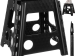Sammenklappelig skammel sort-hvid 39 cm