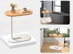 Sidebord i C-form til stue og soveværelse