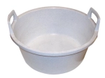 Plastbalje 56 cm med hanke, granit