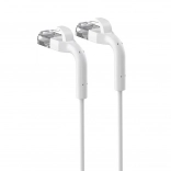 netværkskabel cat.6a u/ftp 10 m med bøjelige stik – hvid