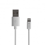 Natec Prati lightning-kabel USB‑A 1 m MFi hvid