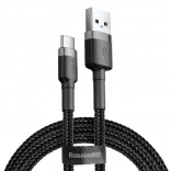 Baseus Cafule USB-C-kabel til opladning og data 1 m grå-sort