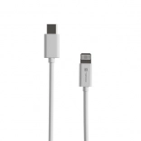 Natec Prati kabel Lightning til USB‑C 2 m MFi hvid