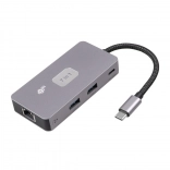 Adapter HUB USB C 7 i 1 HDMI USB SD/TF RJ45