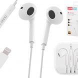 Hvide trådløse øretelefoner med Lightning-stik