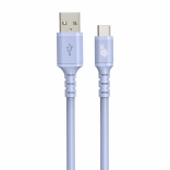 USB-C USB-kabel silikone 1 m lilla