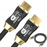 HDMI 2.1 Ultra High Speed-kabel 8K 60 Hz, 4K 120 Hz, forgyldte stik, 1,5 m