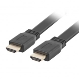 Flad HDMI-kabel 2.0 1,8 m sort 4K 60 Hz af ren kobber