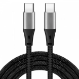 USB Type-C kabel 2m sort