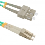 Optisk patchcord LC/UPC-SC/UPC multimode OM4 1 m