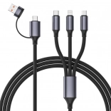 Universel opladningskabel 4-i-1 USB 1,5 m