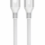 USB-C til USB-C kabel 1 m hvid med effekt på 240 W