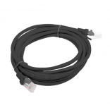 Patchcord kategori 6 sort 3m Fluke Bestået Lanberg