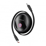 Udtrækkeligt USB‑C-kabel 100 W BASEUS Free2Pull – FC BAYERN Edition, sort