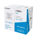 LAN kabel UTP 1Gb/s 305m CCA sort