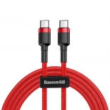 Kabel Baseus Cafule USB‑C PD2.0 60W 2 m Rød