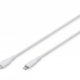 Silikonekabel USB‑C - Lightning, USB 2.0 60W, MFI-certificeret, 1 m Hvid