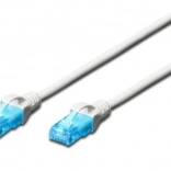 Patchkabel RJ45 U/UTP kategori 5e PVC Hvid 1 m