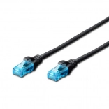 Patchkabel U/UTP kat.5e PVC 3 m sort