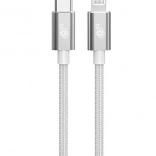 Lynkabel MFi - USB C sølv 1m