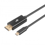 USB-C til DisplayPort kabel 2m sort
