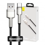 Data-kabel BASEUS Cafule USB‑A – USB‑C 66 W, 0,25 m, sort
