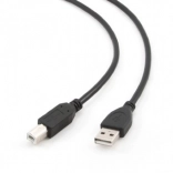 USB-kabel 2.0 AM–BM 1 m, sort