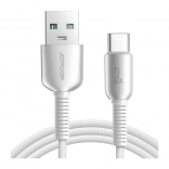 Joyroom USB-A til USB-C kabel 3A, flettet, 1,2 m, grå
