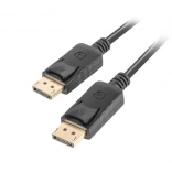 DisplayPort-kabel 1.2 (0,5 m), LANBERG – 4K, sort