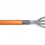 Installations-telekommunikationskabel kat. 7 S/FTP, LSOH, AWG 23/1, 50 m, orange