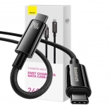 BASEUS Tungsten Gold USB‑C til USB‑C‑kabel, 240 W, 1 m, sort