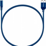Flettet USB–Lightning-kabel 1 m med APPLE MFi-certificering